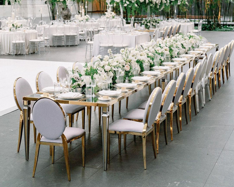 Stainless Steel Dinning Chair and Table -2